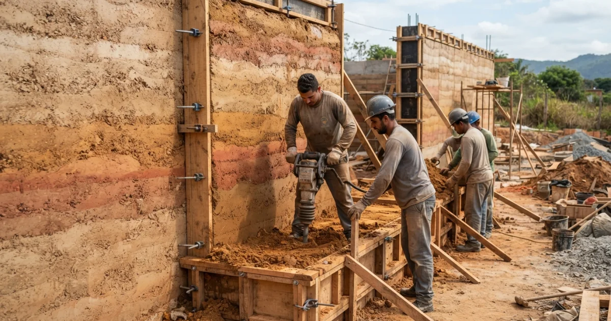 Como Funciona a Técnica de Taipa de Pilão: Guia Construtivo e Prático